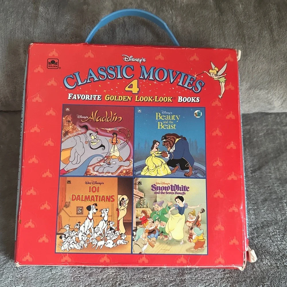 90s Disney Classic Favorite Golden Books Set Aladdin Beauty Beast‎ Snow White